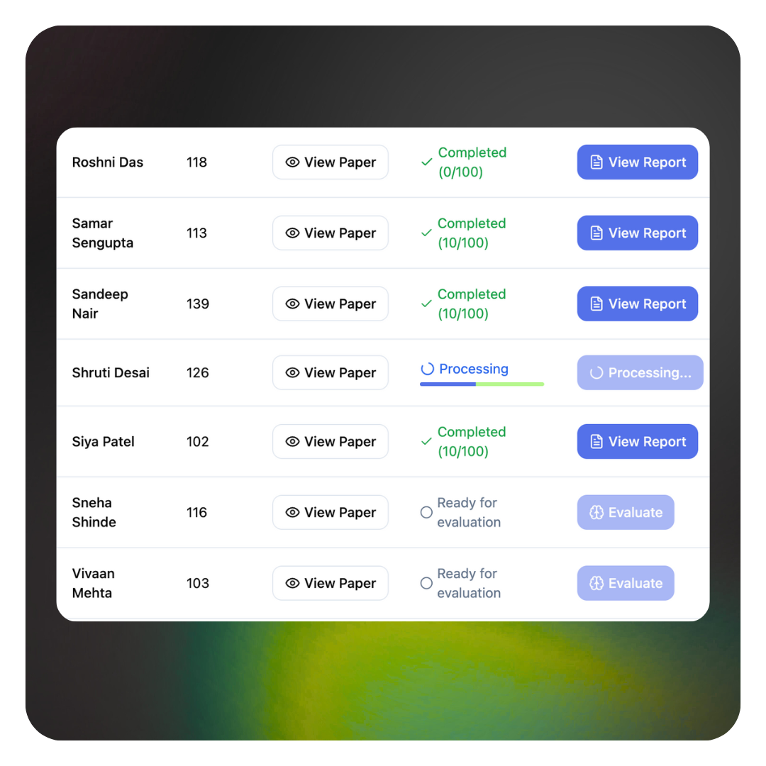 Paper Queue & Progress Status