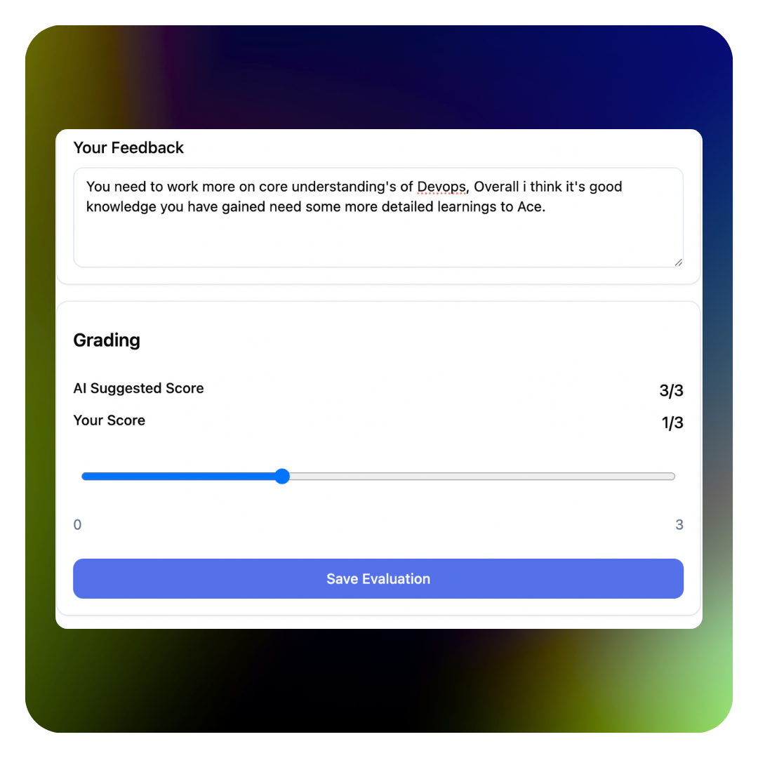 Feedback & Score Calibration